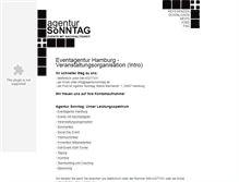 Tablet Screenshot of agentursonntag.de